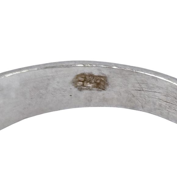 Domed Open Back Toe Ring | Vintage Thai Sterling Silver 925 | Size 4 - Picture 9 of 12